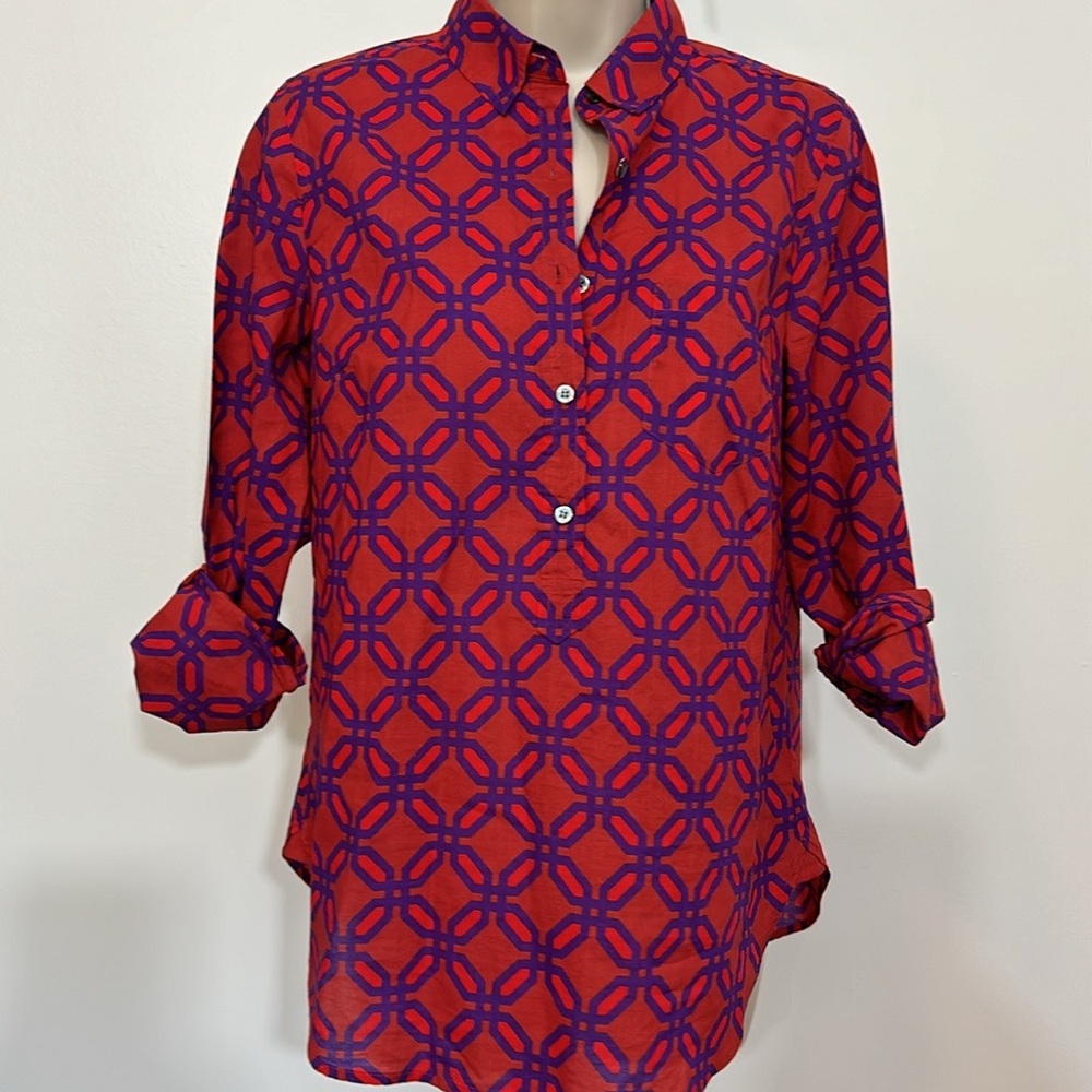 J. Crew Popover In Ratti Geo Print - image 3